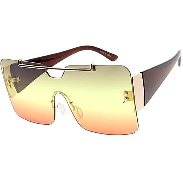 Pack of 12 Oversize single lens sunglasses