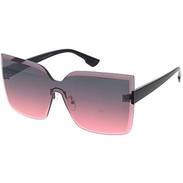 Pack of 12 Summer Colors Cat eye Shield Sunglasses