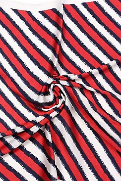 DIAGONAL STRIPES SILKY BANDANA