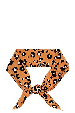 LEOPARD PRINT SCARF BANDANA