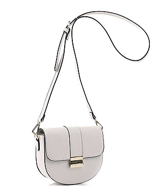 GLAM OVAL SHAPE METAL CROSSBODY BAG