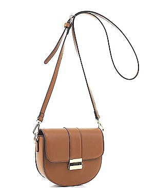 GLAM OVAL SHAPE METAL CROSSBODY BAG