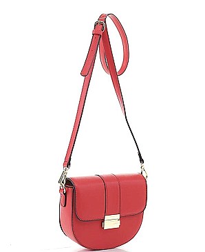 GLAM OVAL SHAPE METAL CROSSBODY BAG