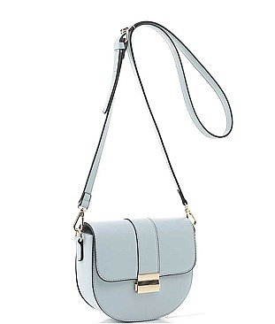 GLAM OVAL SHAPE METAL CROSSBODY BAG