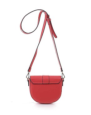 GLAM OVAL SHAPE METAL CROSSBODY BAG