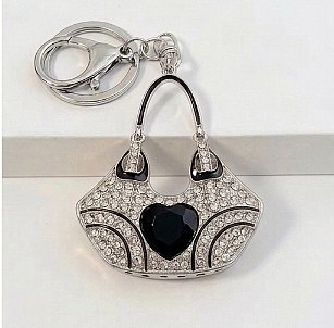 Jem Stone Handbag Shape Charm Keychain