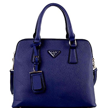 2 COMPARTMENT TRIANGLE LOGO SATCHEL