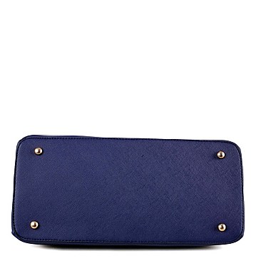 2 COMPARTMENT TRIANGLE LOGO SATCHEL