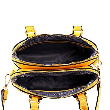 2-Way Medium Double-Compartment Satchel