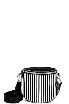 TRENDY STRIPPED DESIGNER CROSSBODY / FANNYPACK