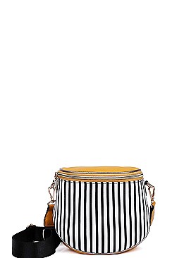 TRENDY STRIPPED DESIGNER CROSSBODY / FANNYPACK