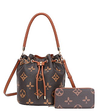 2 in-1 Monogram Bucket Draw String - Shoulder Bag