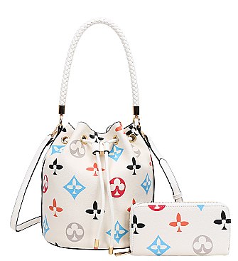 2 in-1 Monogram Bucket Draw String - Shoulder Bag