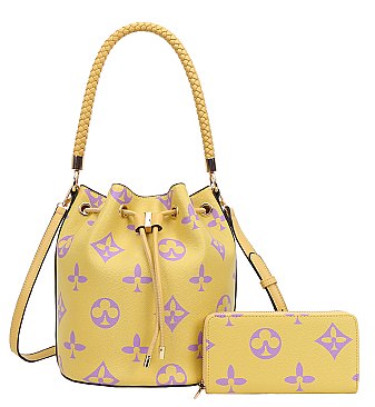 2 in-1 Monogram Bucket Draw String - Shoulder Bag
