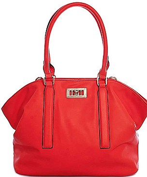 CHIC FASHION LOOSE FIT SATCHEL BAG WITH LONG STRAP
