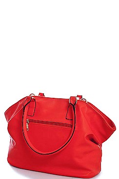 CHIC FASHION LOOSE FIT SATCHEL BAG WITH LONG STRAP