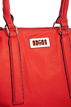 CHIC FASHION LOOSE FIT SATCHEL BAG WITH LONG STRAP