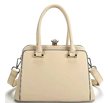 ELEGANT SMOOTH CRYSTAL TOTE BAG