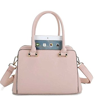 ELEGANT SMOOTH CRYSTAL TOTE BAG
