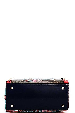 NICOLE LEE STUDDED IRIS BOSTON BAG