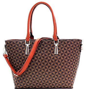SHOPPER TOTE MONOGRAM CROSS BODY SET