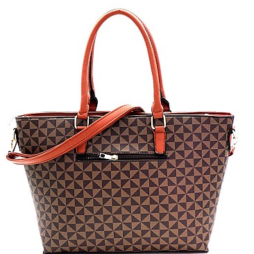 SHOPPER TOTE MONOGRAM CROSS BODY SET