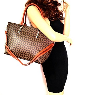 SHOPPER TOTE MONOGRAM CROSS BODY SET