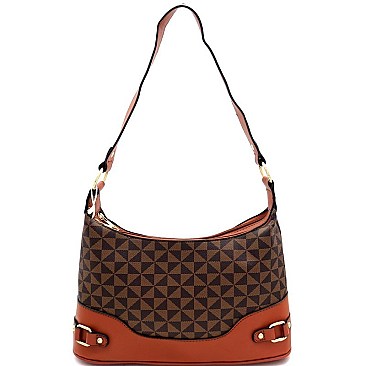 Single Strap Monogram Retro Hobo Wallet SET