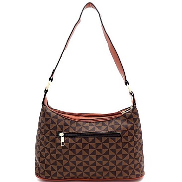 Single Strap Monogram Retro Hobo Wallet SET