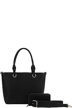2 IN 1 TOTE WITH WALLET AND THICK STRAP