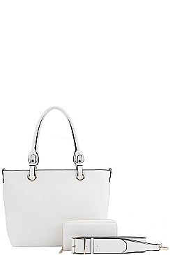 2 IN 1 TOTE WITH WALLET AND THICK STRAP