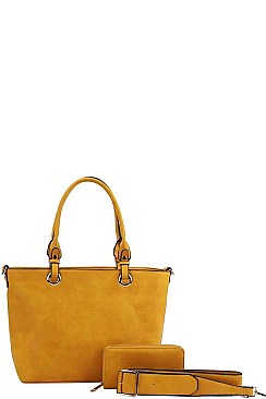 2 IN 1 TOTE WITH WALLET AND THICK STRAP