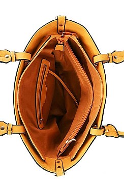2 IN 1 TOTE WITH WALLET AND THICK STRAP