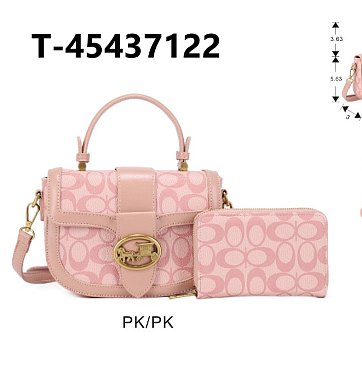 2-in-1 Oval Print Satchel Set + Wallet