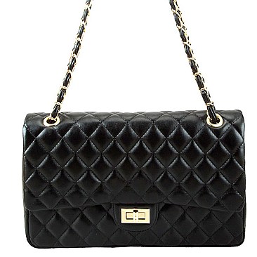 Quilted Large Size Shoulder Bag