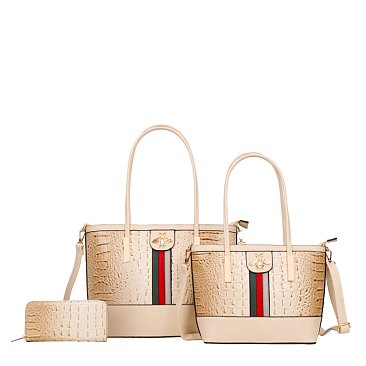 beige alligatore handbags