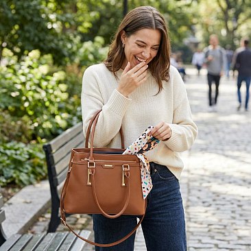 Metal Accent Boutique Satchel boutique quality