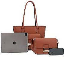 2 IN1 SMOOTH DESIGN TOTE BAG WITH CROSSBODY BAG