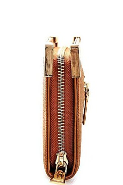 FASHION PRINCESS CHIC LONG WALLET WITH WRISTLET