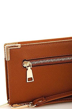 FASHION PRINCESS CHIC LONG WALLET WITH WRISTLET