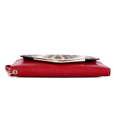 VERSATILE LEOPARD PRINT WRISTLET/WALLET
