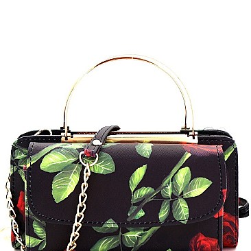 Fashionable Metal Handle Smartphone-Friendly Wallet Cross Body MH-WT300F