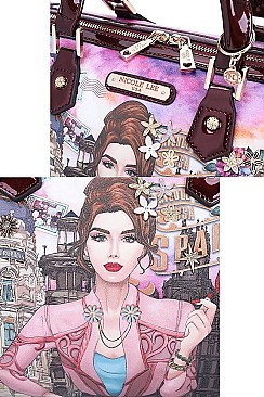 WELCOME TO SPAIN PRINT BOSTON BAG BYNicole Lee