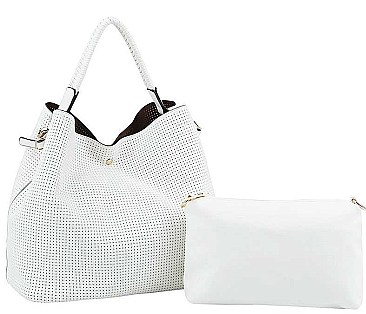 2 IN 1 DESIGNER FASHION SATCHEL WITH LONG STRAP