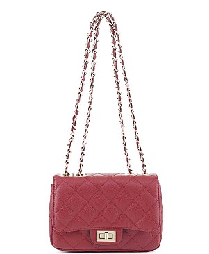 QUILTED SMOOTH STITCH CROSSBODY BAG