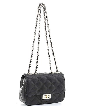 QUILTED SMOOTH STITCH CROSSBODY BAG