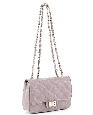 QUILTED SMOOTH STITCH CROSSBODY BAG