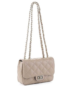 QUILTED SMOOTH STITCH CROSSBODY BAG