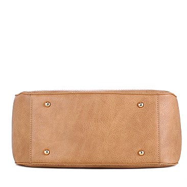 3 IN 1 Jewel-Top Cross Body Tote Set