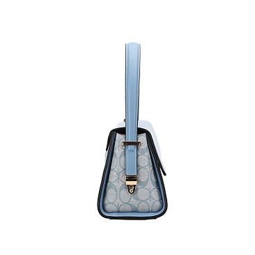 2- in-1 Oval Push Lock Monogram Satchel Set